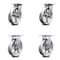 Service Caster 8 Inch V Groove Semi Steel Caster Set with Roller Bearings 2 Swivel 2 Rigid SCC SCC-35S820-VGR-2-R-2 - alternate 1